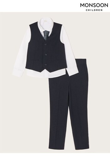 Monsoon Blue Callum Four-Piece Suit (M59251) | £65 - £80