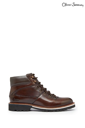 Oliver Sweeney Rispond Leather Brown Hiking Boots (M59925) | £199