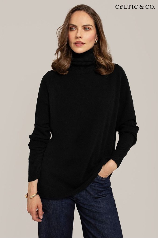 Buy Women s Jumpers Roll Neck Longline Knitwear Online Next UK