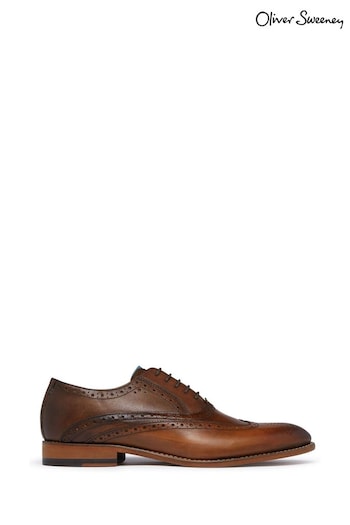 Oliver Sweeney Tan Brown Hand Finished Leather Shoes DLites (M62500) | £159