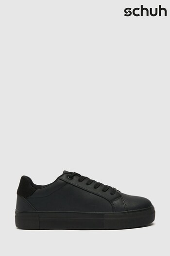 Schuh Madison Black Platform front Shoes (M63202) | £30
