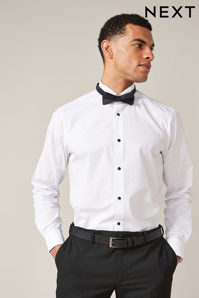 Dinner shirt black buttons sales