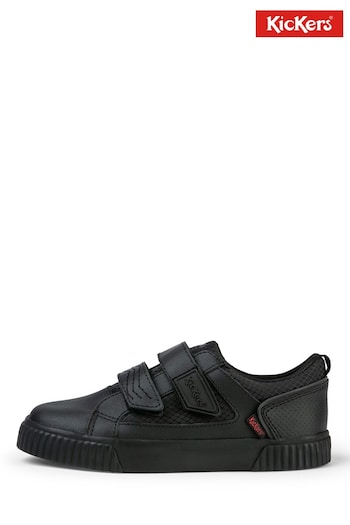 Kickers Junior Tovni Twin Flex Black Shoes (M63943) | £48