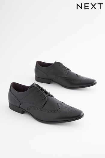 Black Brogue Shoes Talisi (M64366) | £35