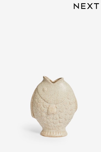 Natural Fish Shaped Ceramic Vase (M64951) | £18