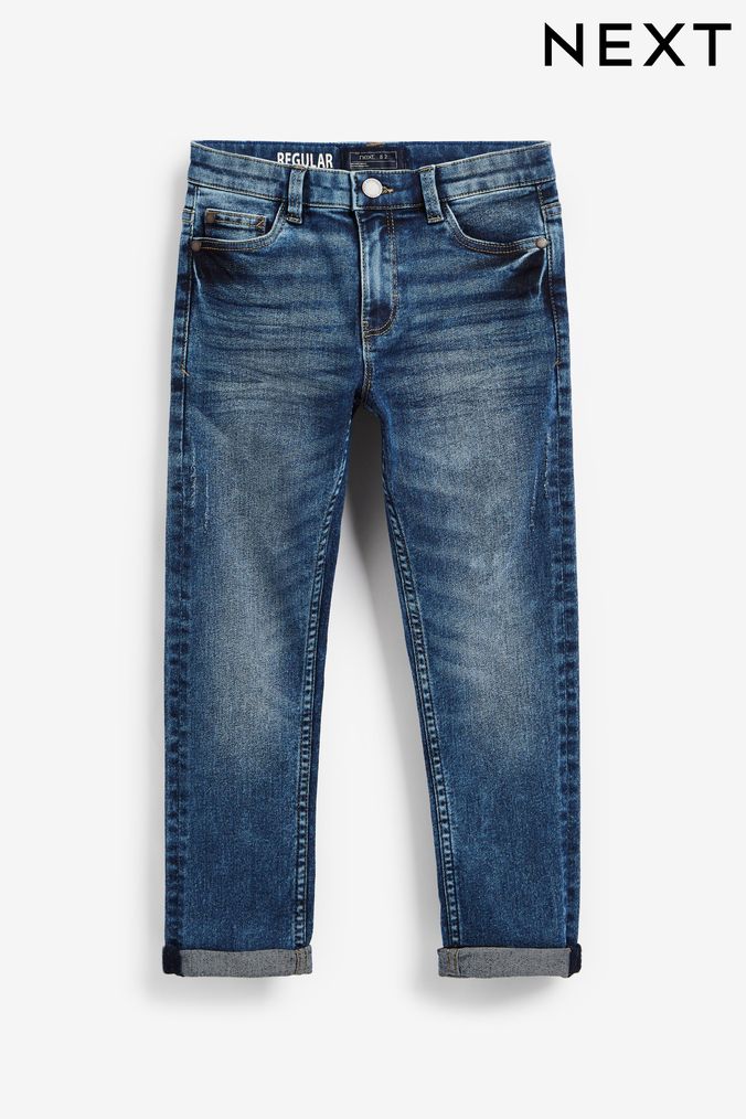 Acid Denim Regular Fit Five Pocket Jeans (3-17yrs) (M65058) | £13 - £18