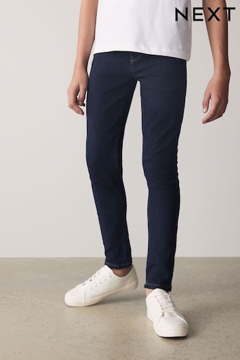 Blue Dark Super Skinny Fit Cotton Rich Stretch Knitted Jeans (3-17yrs) (M65067) | £12 - £17