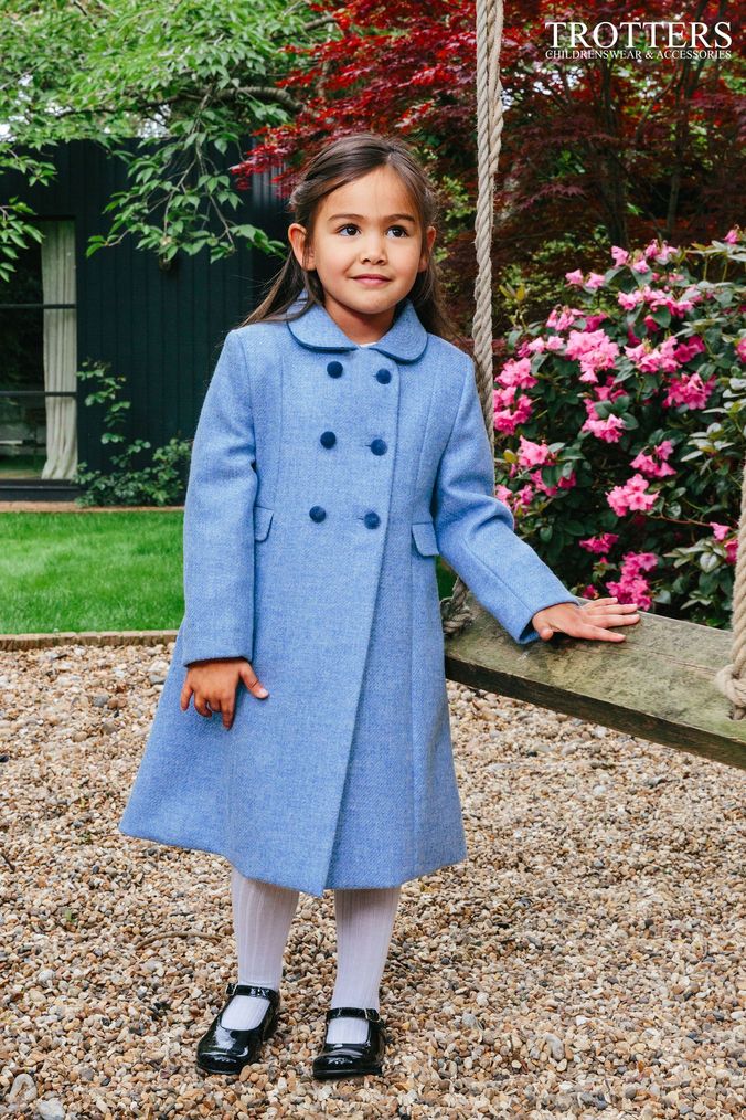 Girls blue discount coats