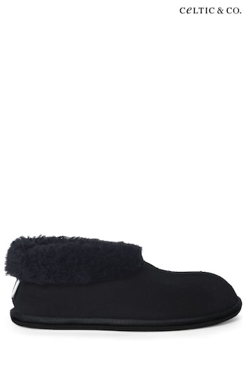 Celtic & Co Blue Sheepskin Bootee Slippers (M66679) | £85