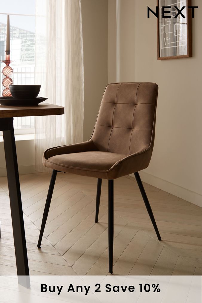 Faux leather dining chairs next sale