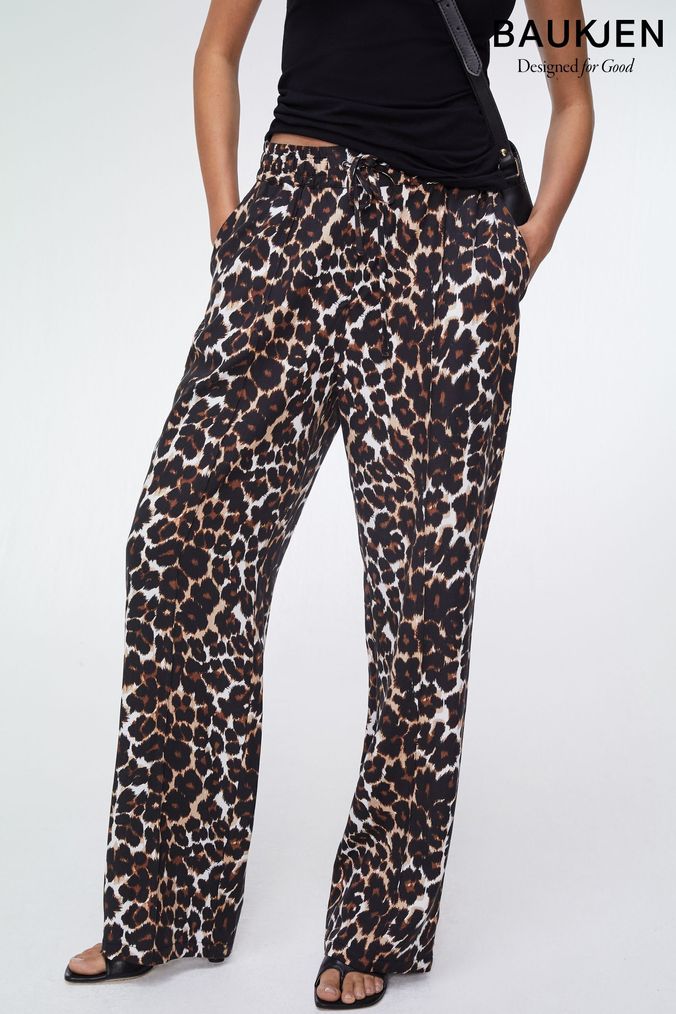 Leopard print deals trousers next