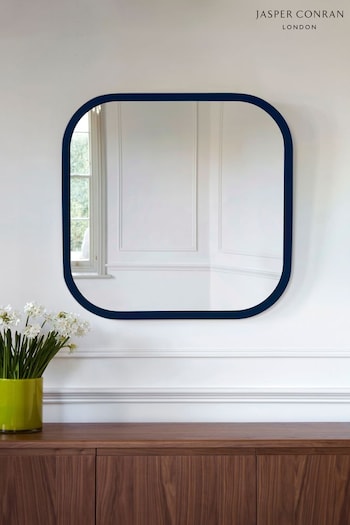 Jasper Conran London Blue Curved Edge Square Framed Mirror (M66896) | £160