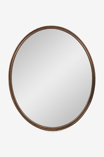 Coming Home Essentials Wood Ripple Edge Oval Mirror (M66897) | £200