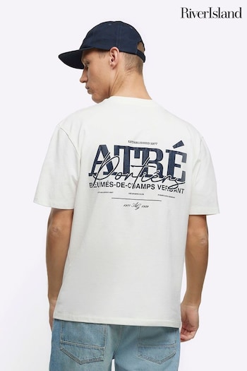 River Island White Atre Logo T-Shirt (M67276) | £22