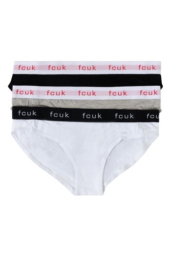 French Connection Black FCUK Briefs 3 Pack (M67312) | £22