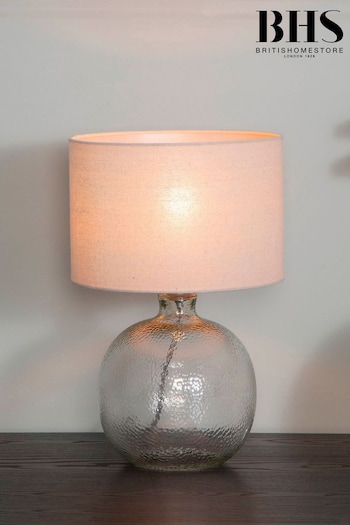 BHS Clear Alfie Bobble Glass Table Lamp (M67469) | £60