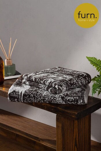 furn. 4 Piece Grey Winter Woods Towel Bale (M67830) | £48