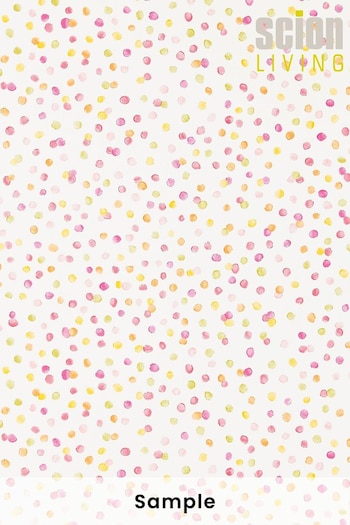 Scion Pink Lots of Dots Wallpaper Sample Wallpaper (M67916) | £1
