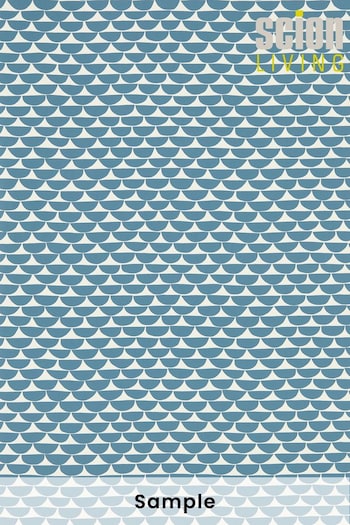 Scion Blue Kielo Wallpaper Sample Wallpaper (M67934) | £1