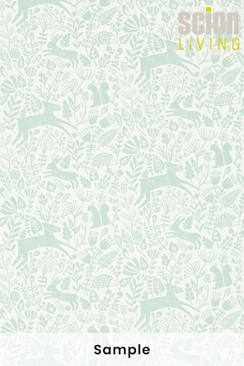 Scion Green Kelda Wallpaper Sample Wallpaper (M67968) | £1