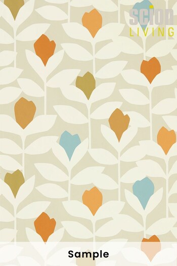 Scion Orange Padukka Tulip Wallpaper Sample Wallpaper (M67981) | £1