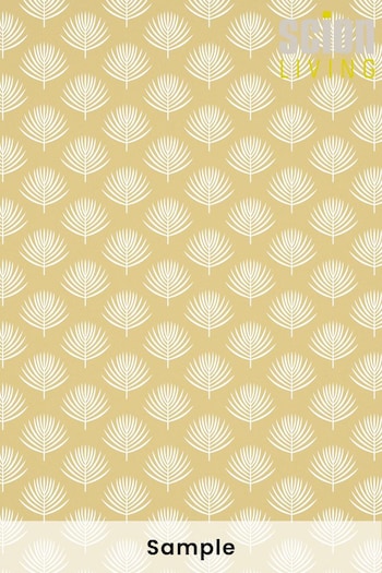 Scion Tan Ballari Leaves Wallpaper Sample Wallpaper (M67983) | £1