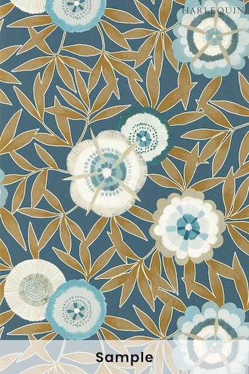 Harlequin Blue Komovi Wallpaper Sample Wallpaper (M68015) | £1