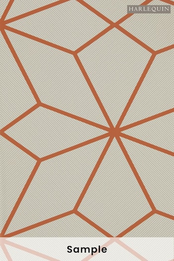 Harlequin Orange Axal Wallpaper Sample Wallpaper (M68069) | £1