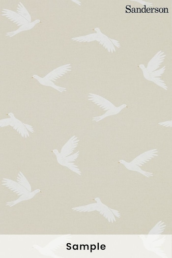 Sanderson Home Natural Paper Doves Wallpaper Sample Wallpaper (M68134) | £1