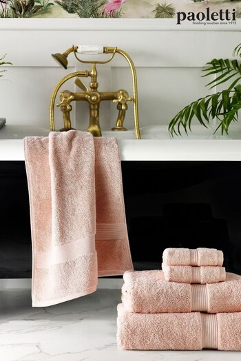 Riva Paoletti 4 Piece Pink Cleopatra Towel Bale (M68185) | £22