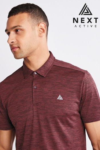 Burgundy Red Active Golf Polo Shirt (M68204) | £20