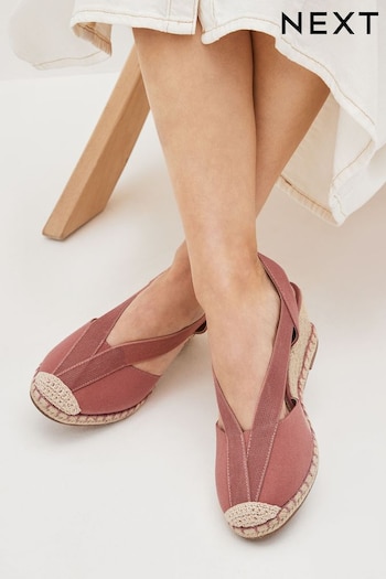 Pink Regular/Wide Fit Forever Comfort® Elastic Closed Toe Wedges (M68338) | £40
