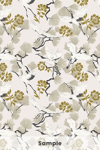 furn. Natural Demoiselle Botanical Wallpaper Sample Wallpaper (M68881) | £1