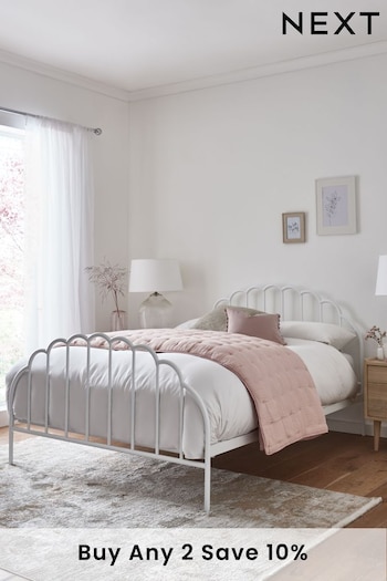 White Stella Metal Bed Frame (M69092) | £275 - £399