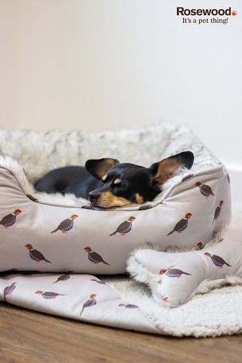 Rosewood Grey Small Pheasant Print Bundle Dog Bedding Set (M69729) | £60 - £100