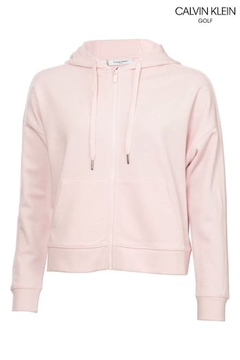 Calvin Klein Golf Pink Capa Full Zip Hoodie (M70084) | £70