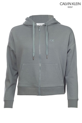 Calvin Klein Golf Grey Capa Full Zip Hoodie (M70085) | £70