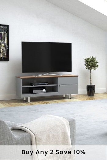 AVF Grey Whitesands 1200 Rustic Wood Effect TV Stand (M70232) | £210