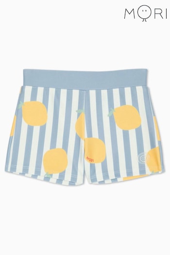 MORI Blue Recycled Fabric Sun Safe Swim Shorts satin (M70845) | £15