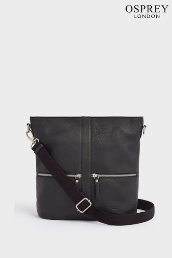 OSPREY LONDON Grainy Hide Leather Levisham Cross-Body Bag (M71302) | £95