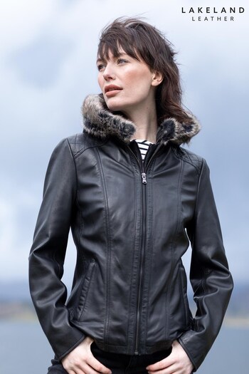Lakeland Leather Applethwaite Hooded Leather Jacket (M71481) | £299