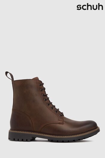 Schuh Brown Carter Lace Up Boots (M71817) | £70