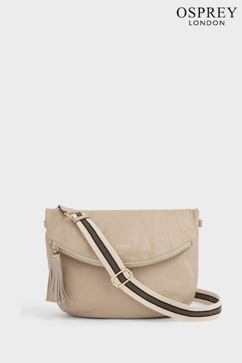 OSPREY LONDON Large Milano Italian Leather Convertible Cross-Body Bag (M71889) | £245
