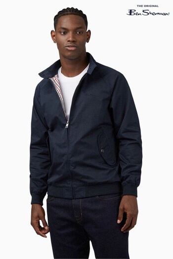 Ben Sherman Blue Signature Harrington Jacket (M71926) | £99