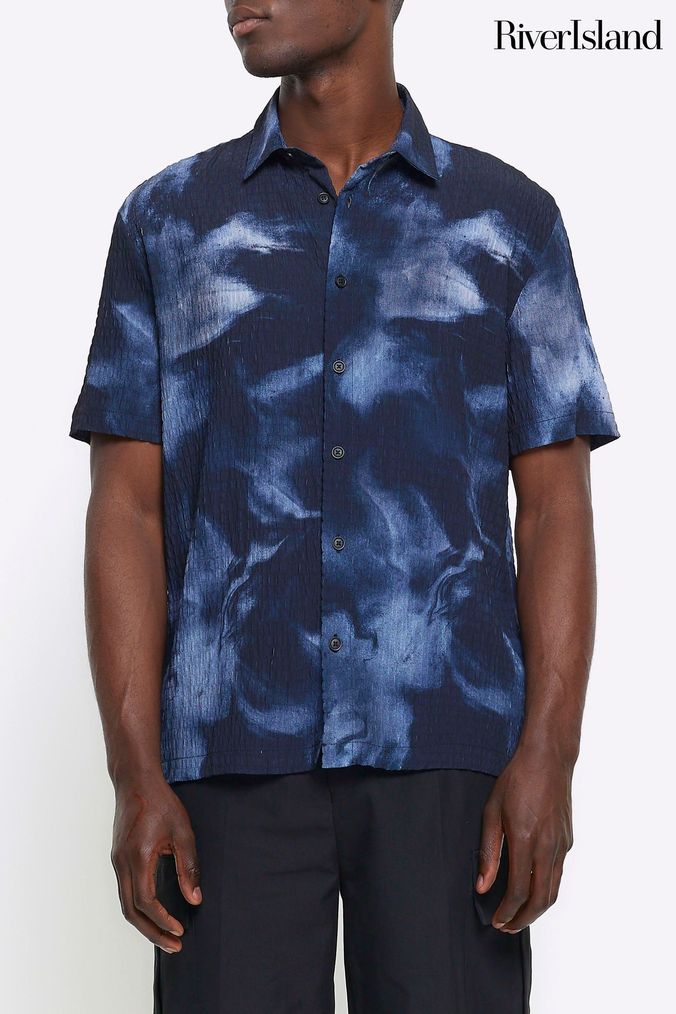 River island mens new arrivals short sleeve shirts