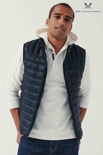 Crew Clothing Company Blue Lightweight Lowther Gilet (M72435) | £79
