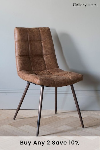 Gallery Home Set of 2 Brown Dallas Dining Chairs (M72787) | £360