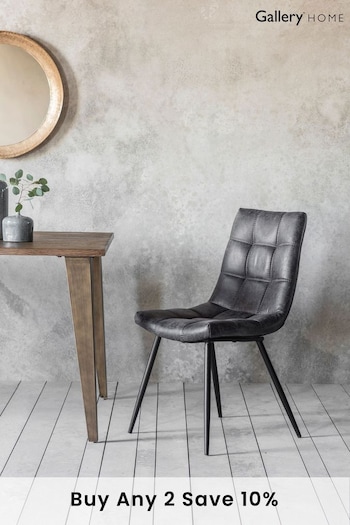 Gallery Home Set of 2 Grey Dallas Dining Chairs (M72788) | £360