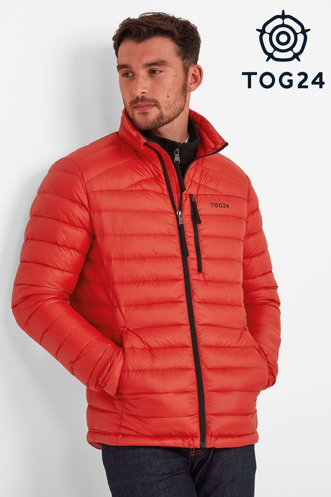 Next red padded jacket sales