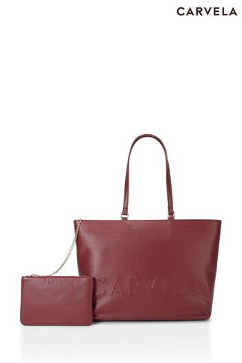 Carvela Red Frame Winged Shopper Bag (M73106) | £129